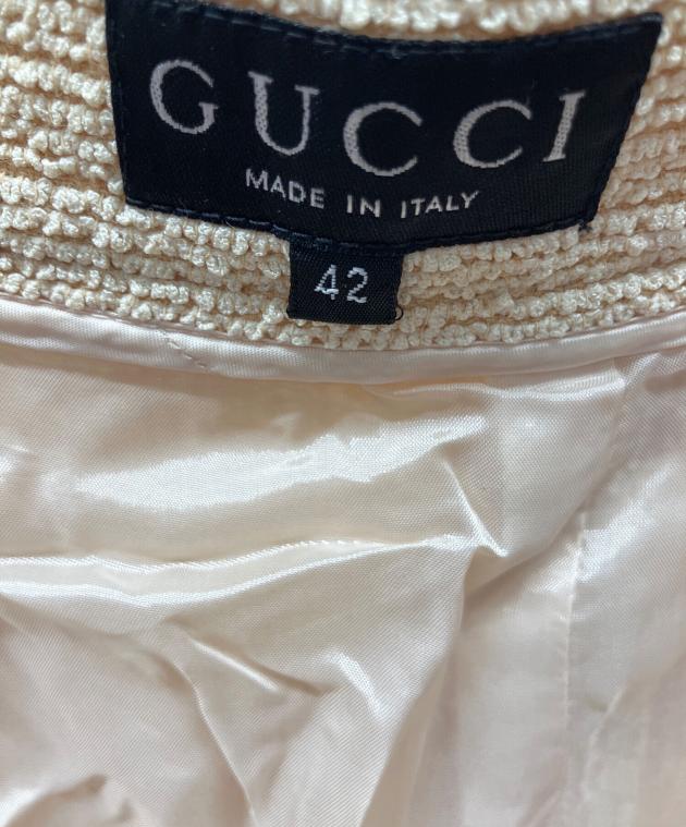 中古・古着通販】GUCCI (グッチ) セットアップスーツ ベージュ サイズ