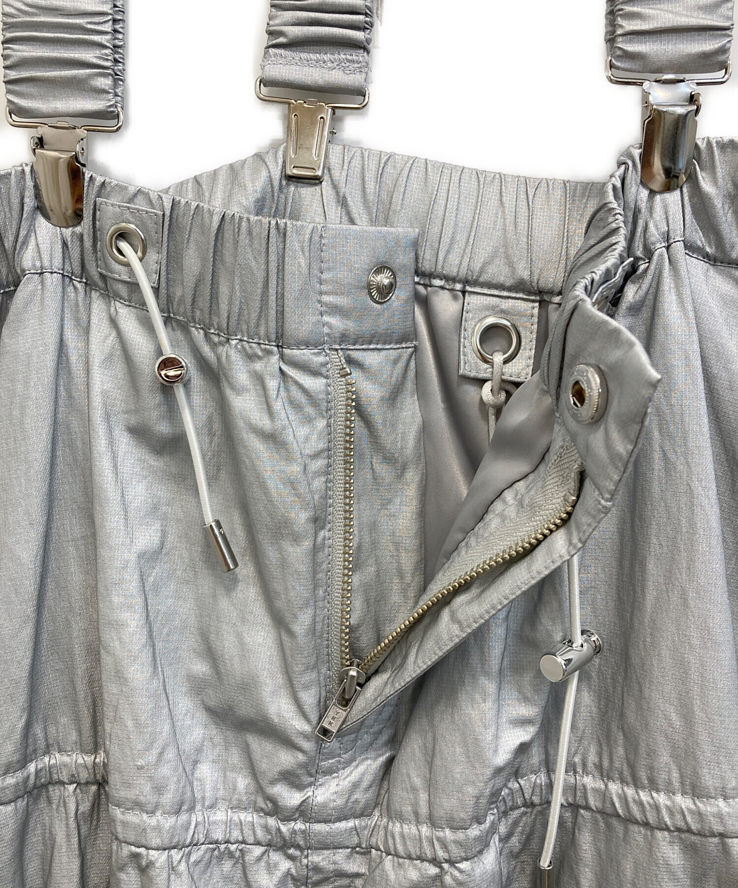 中古・古着通販】AMERI (アメリ) MANY WAY SUSPENDER SKIRT シルバー 