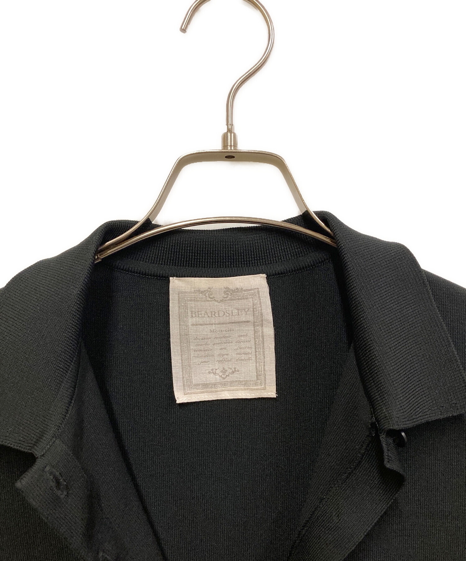 【美品】定価2.9万✴︎BEARDSLEY ビッグポロワンピース　ブラック 中古・古着通販】BEARDSLEY (ビアズリー) ビッグポロワンピース