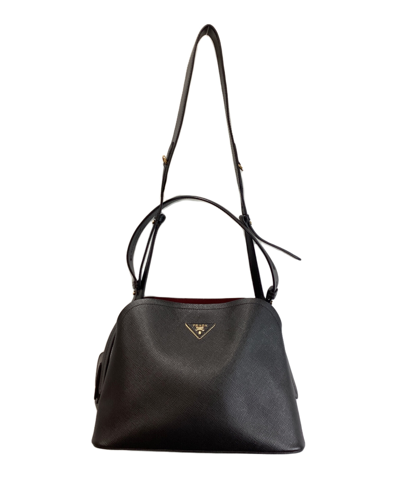 中古・古着通販】PRADA (プラダ) マチネショルダーバッグ ブラック 