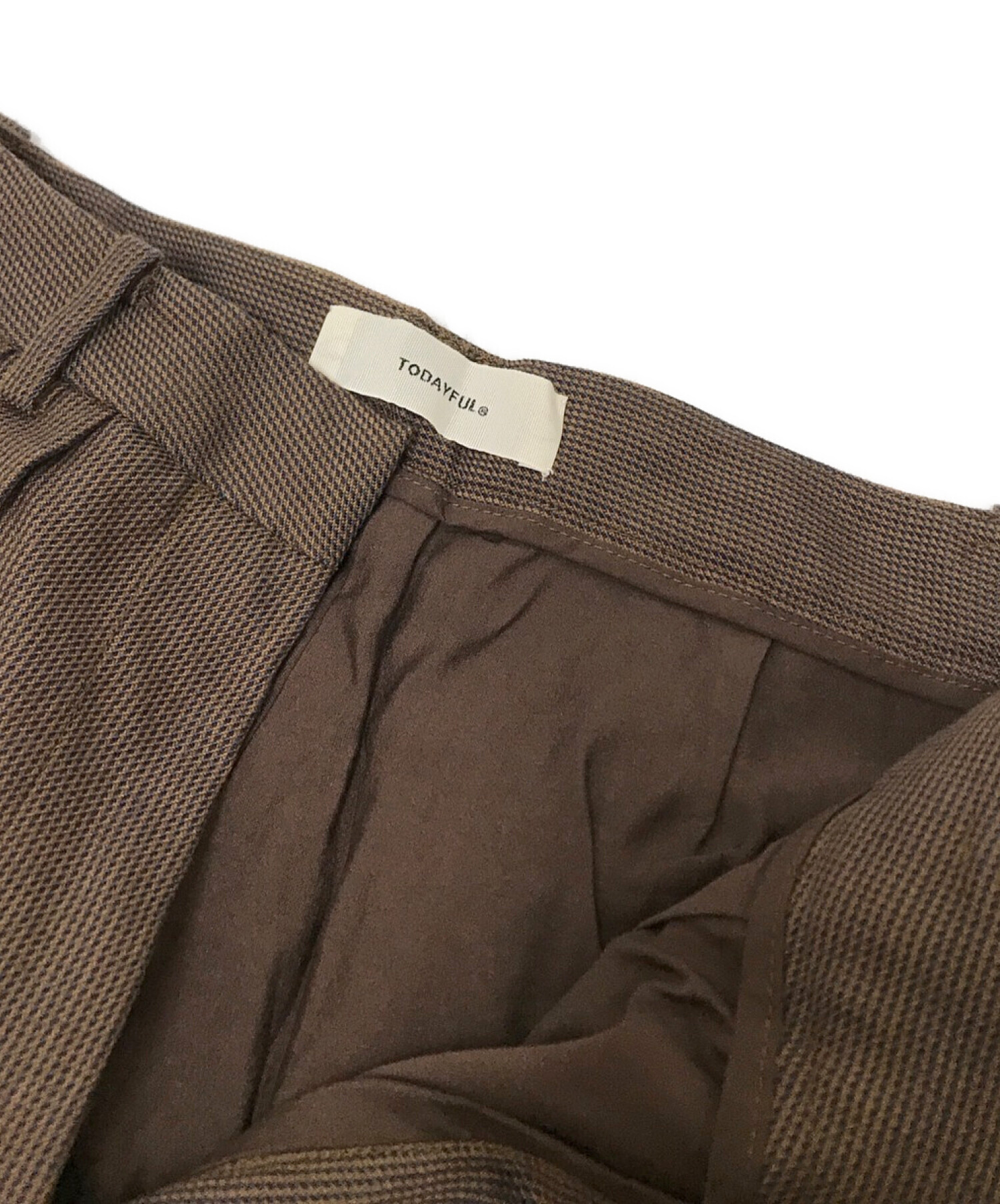 中古・古着通販】TODAYFUL (トゥデイフル) Houndstooth Wool Trousers