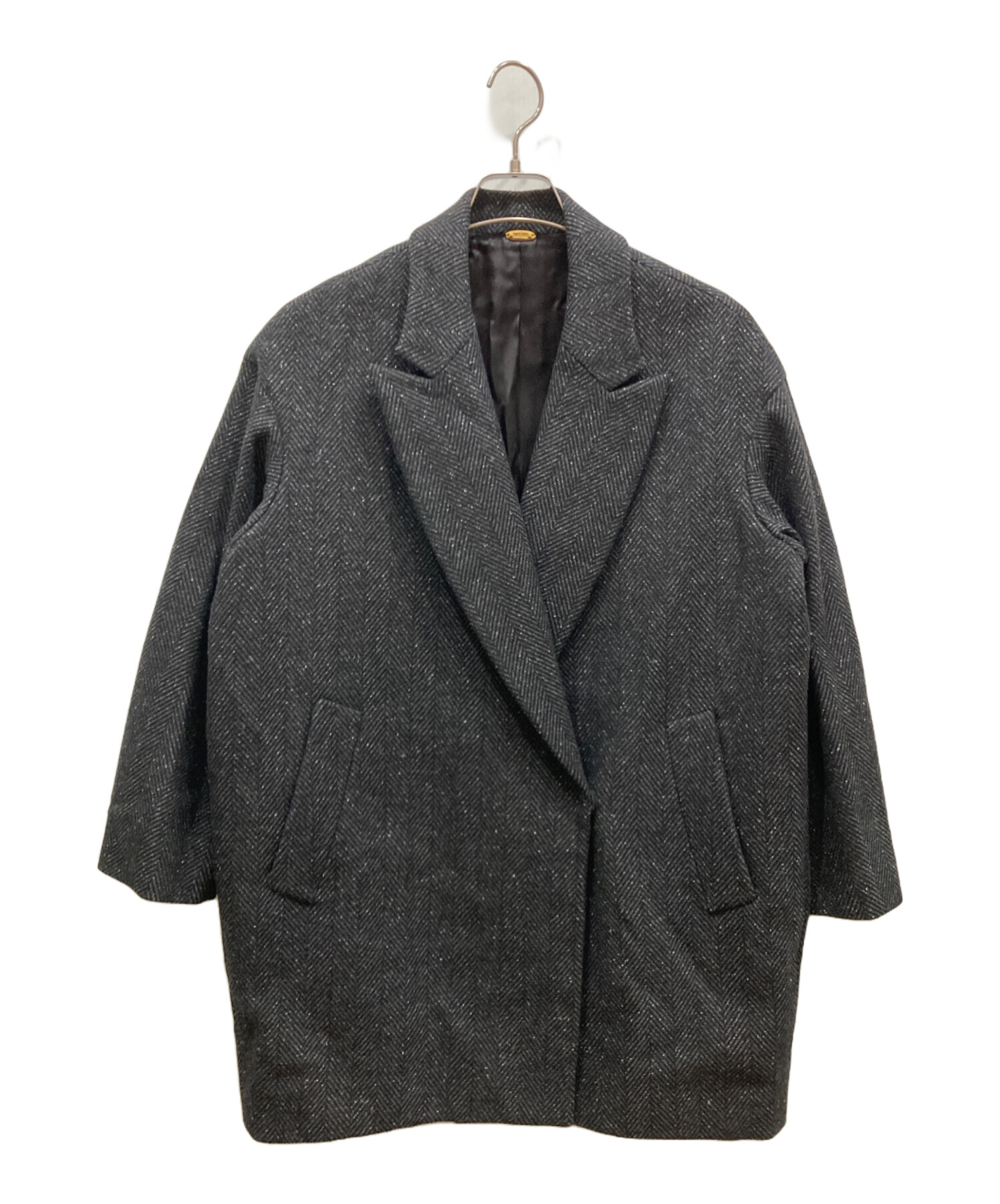 ミューズドゥドゥーズィエムクラス ネップツイードハーフコート シルク混 ミューズドゥドゥーズィエムクラス ネップツイードハーフコート シルク