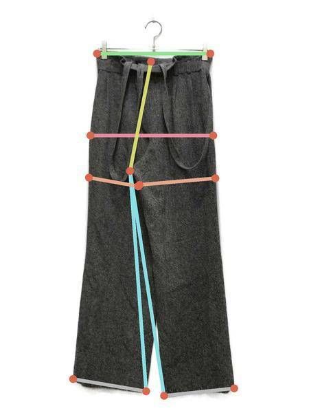 中古・古着通販】cygne (シーニュ) サスペンダーパンツ グレー サイズ