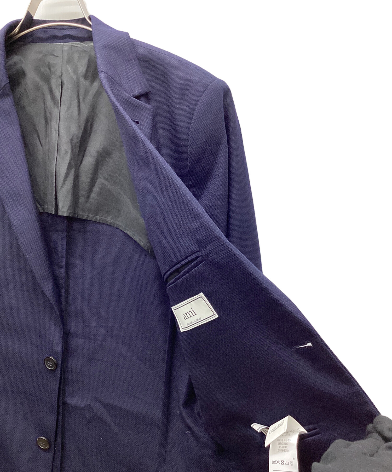 AMI Alexandre Mattiussi / テーラードジャケット/46/コットン/KHK/無地/SPEV09 中古・古着通販】AMI Alexandre Mattiussi (アミ アレクサンドル
