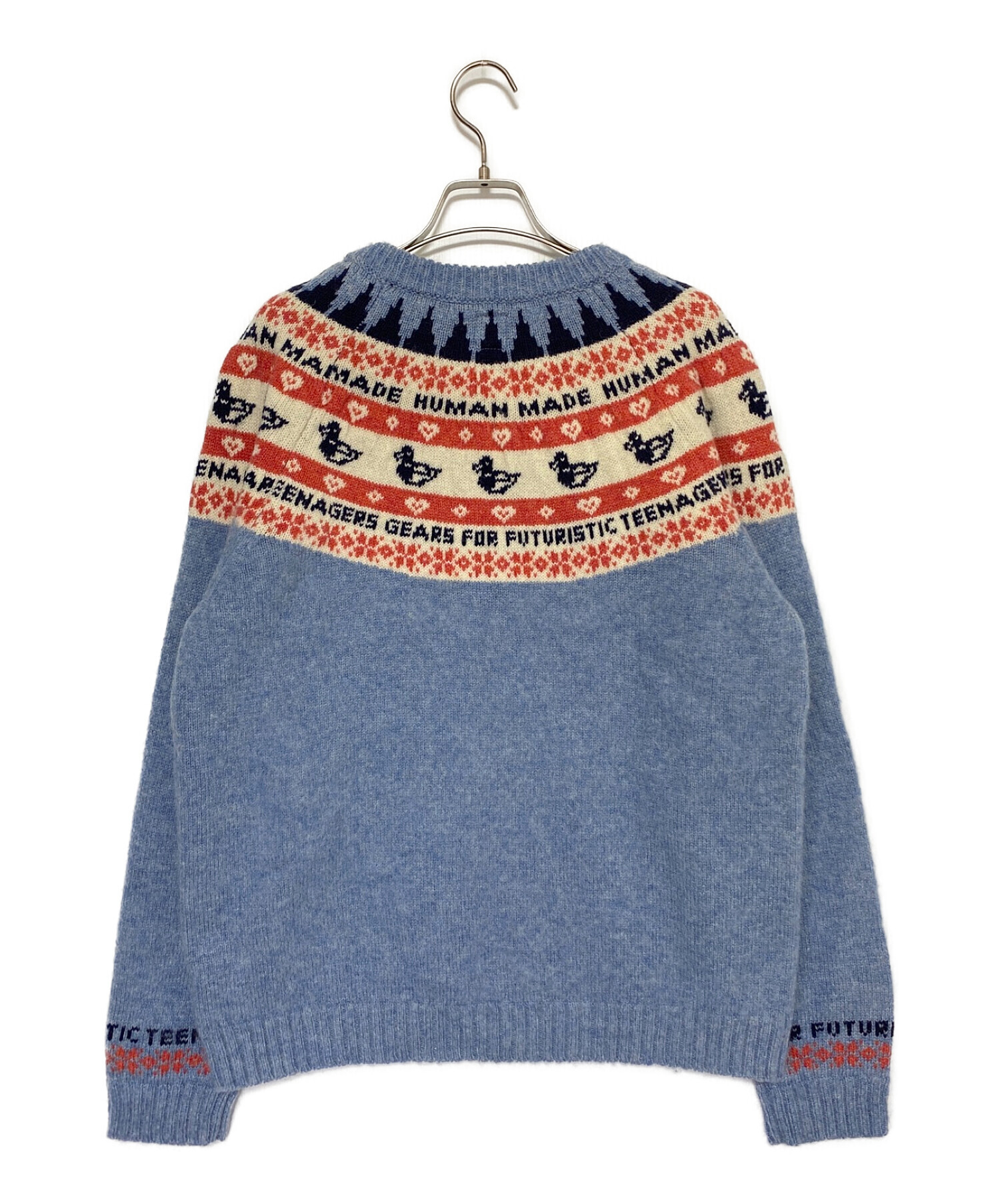 中古・古着通販】HUMAN MADE (ヒューマンメイド) DUCK JACQUARD KNIT