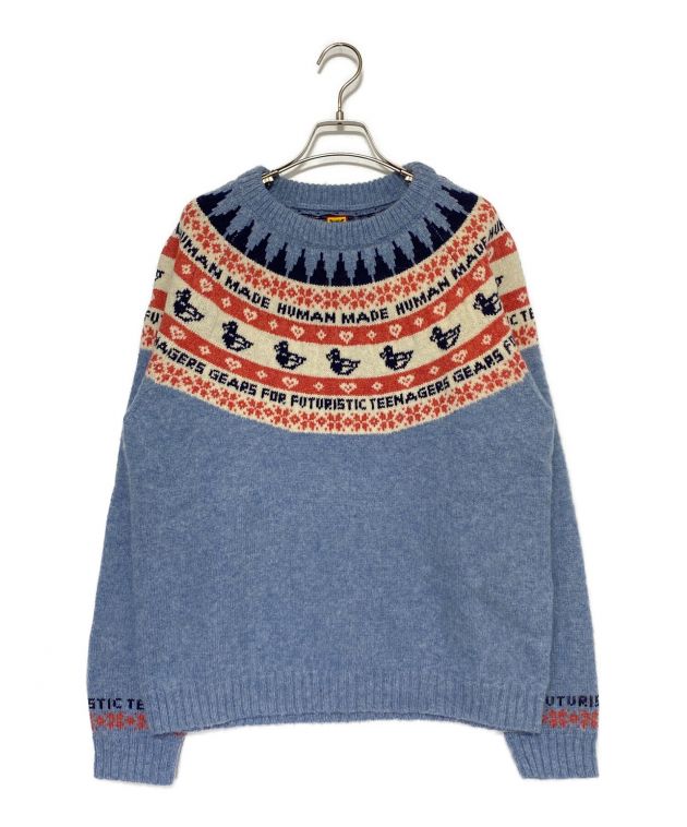 トップス HUMAN MADE DUCK JACQUARD KNIT SWEATER S 中古・古着通販】HUMAN MADE (ヒューマンメイド) DUCK JACQUARD KNIT