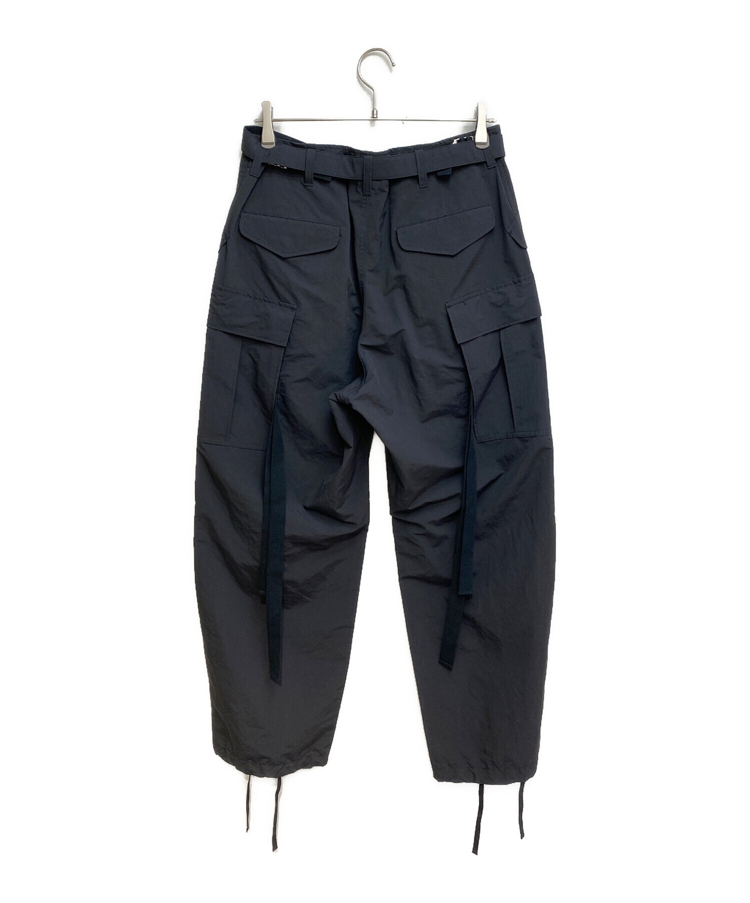 sacai サカイ Matte taffeta パンツ 23SS 中古・古着通販】sacai (サカイ) 23AW Matte Taffeta Pants ブラック