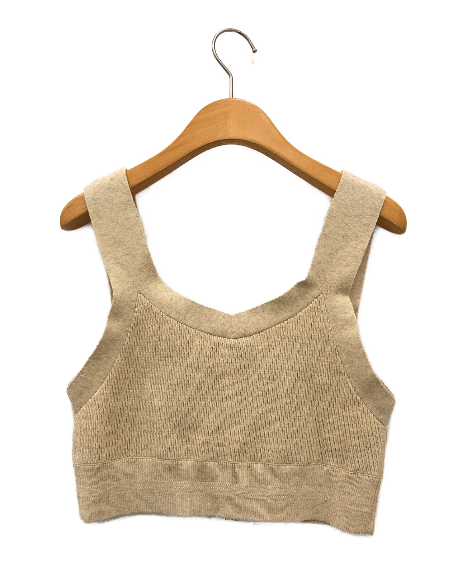 中古・古着通販】HYKE (ハイク) C/C KNIT THERMAL BUSTIER TOP
