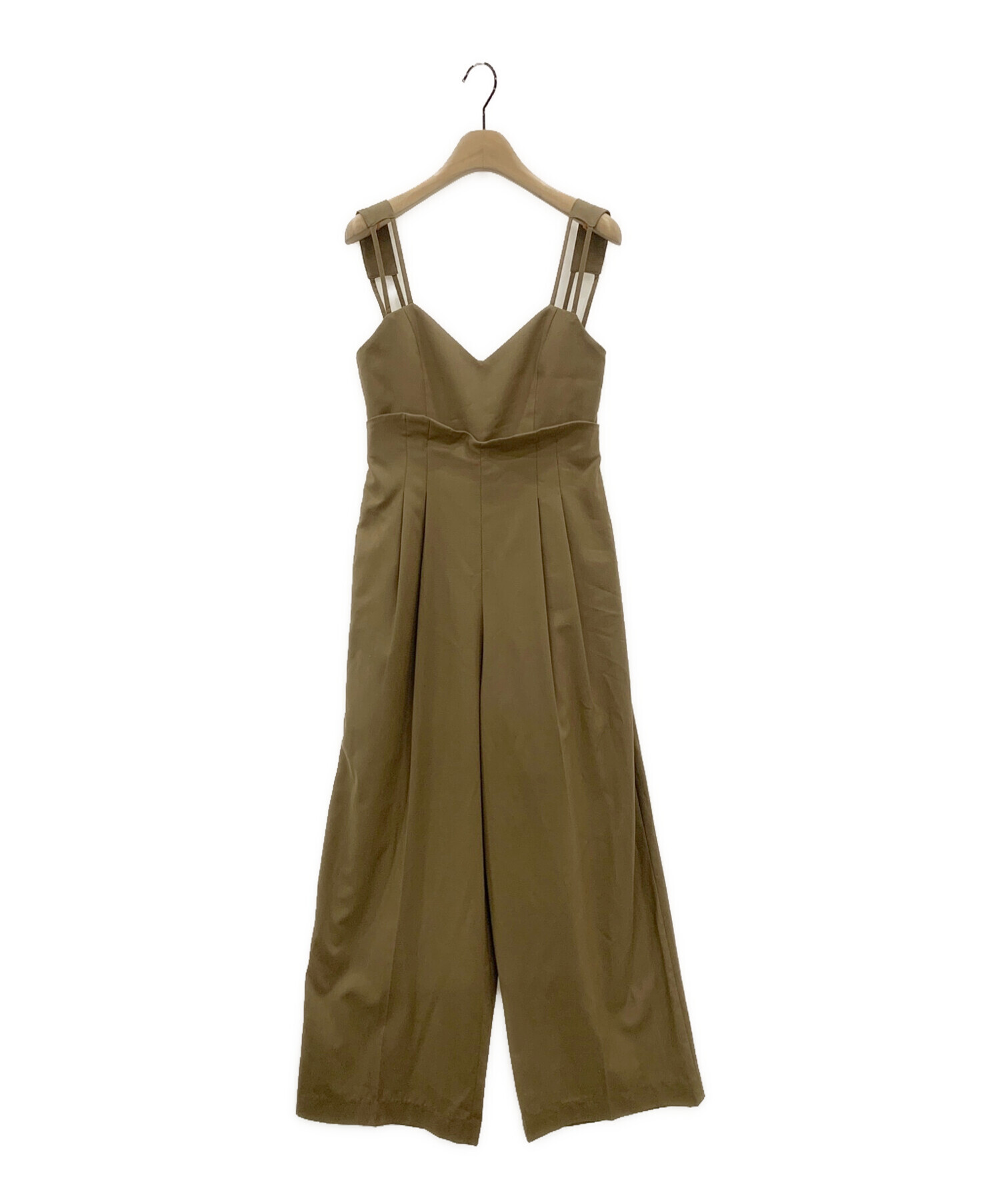 Ameri MEDI CORD SUSPENDER WIDE PANTS