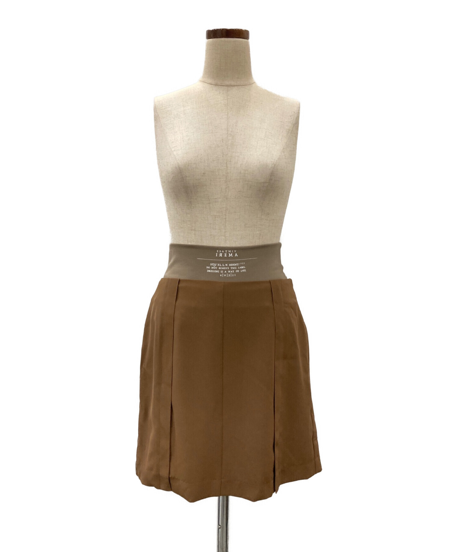 中古・古着通販】Ameri (アメリ) TWILL LOW WAIST MINI SKIRT 中古・古着通販】Ameri (アメリ) TWILL LOW WAIST MINI SKIRT