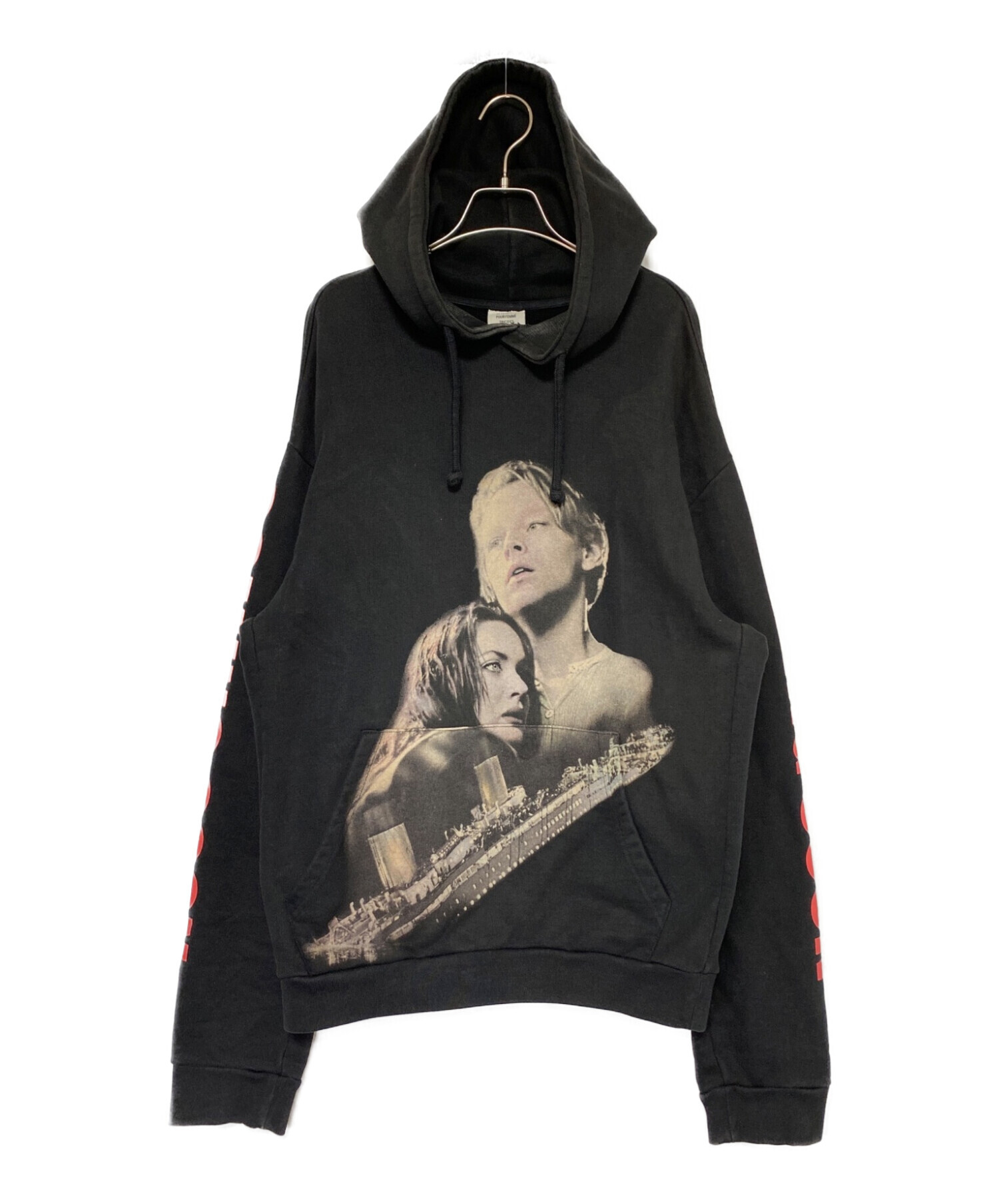 中古・古着通販】VETEMENTS (ヴェトモン) Titanic Hoodie ブラック