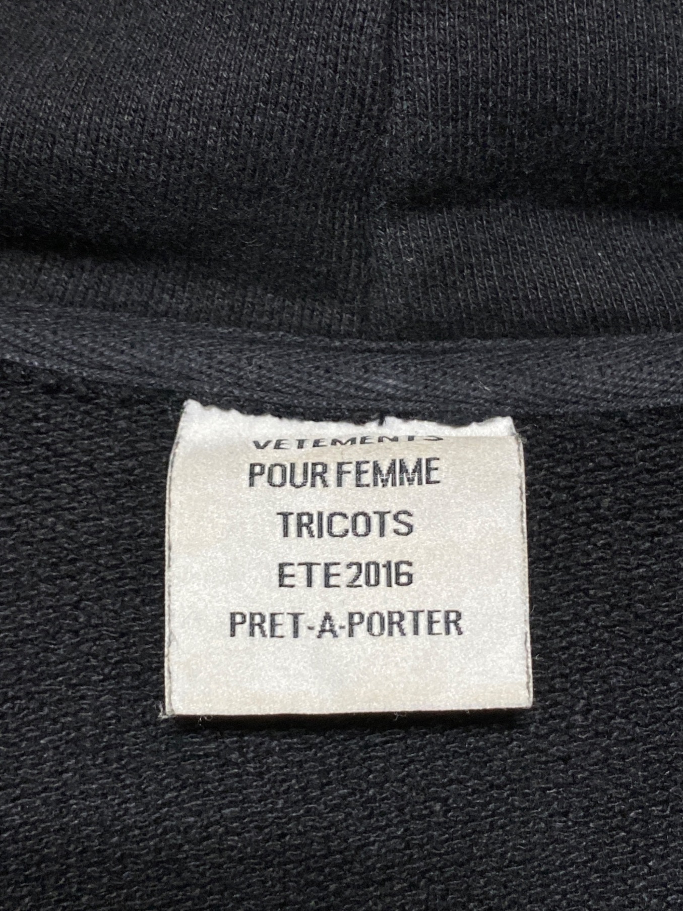 中古・古着通販】VETEMENTS (ヴェトモン) Titanic Hoodie ブラック 