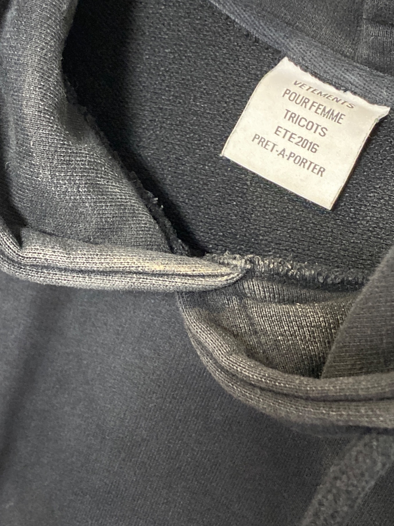 中古・古着通販】VETEMENTS (ヴェトモン) Titanic Hoodie ブラック 