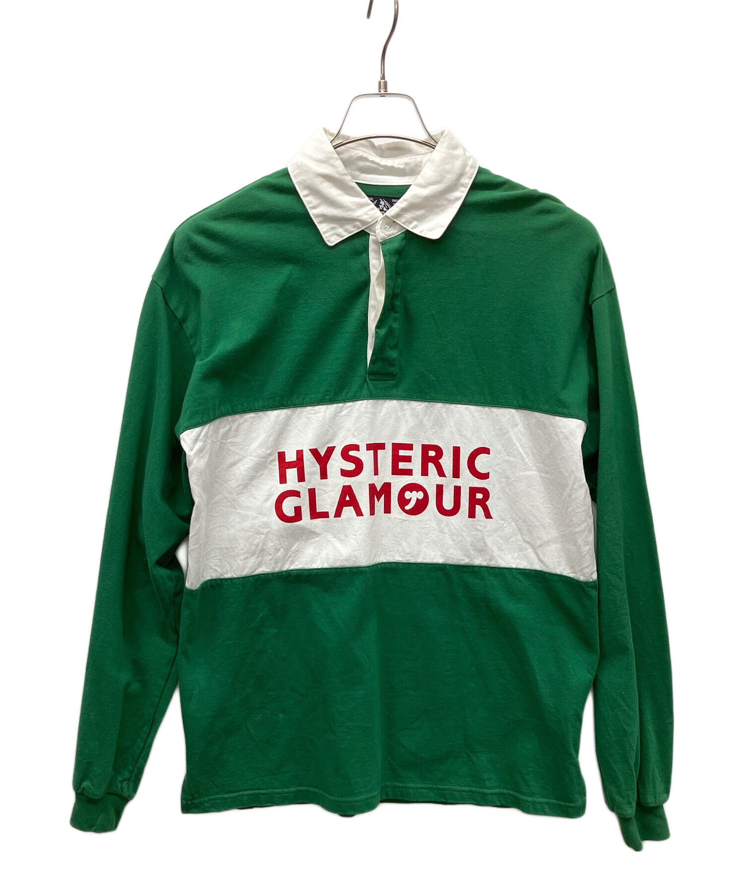 【激レア】ヒステリックグラマー ラグビーシャツ サイズL　ＨＹＳ　ＳＹMBOL 中古・古着通販】Hysteric Glamour (ヒステリックグラマー) HYS SYMBOL