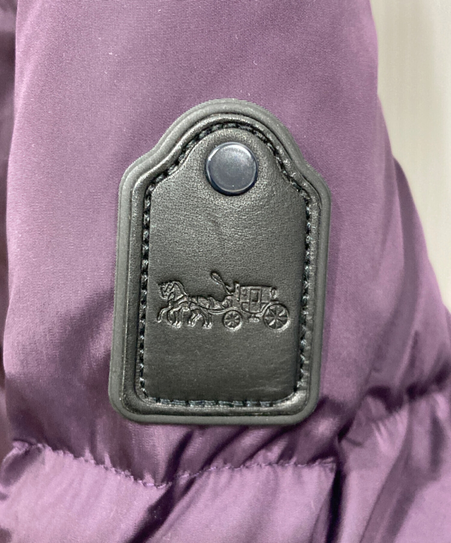 中古・古着通販】COACH (コーチ) ダウンコート パープル サイズ:S