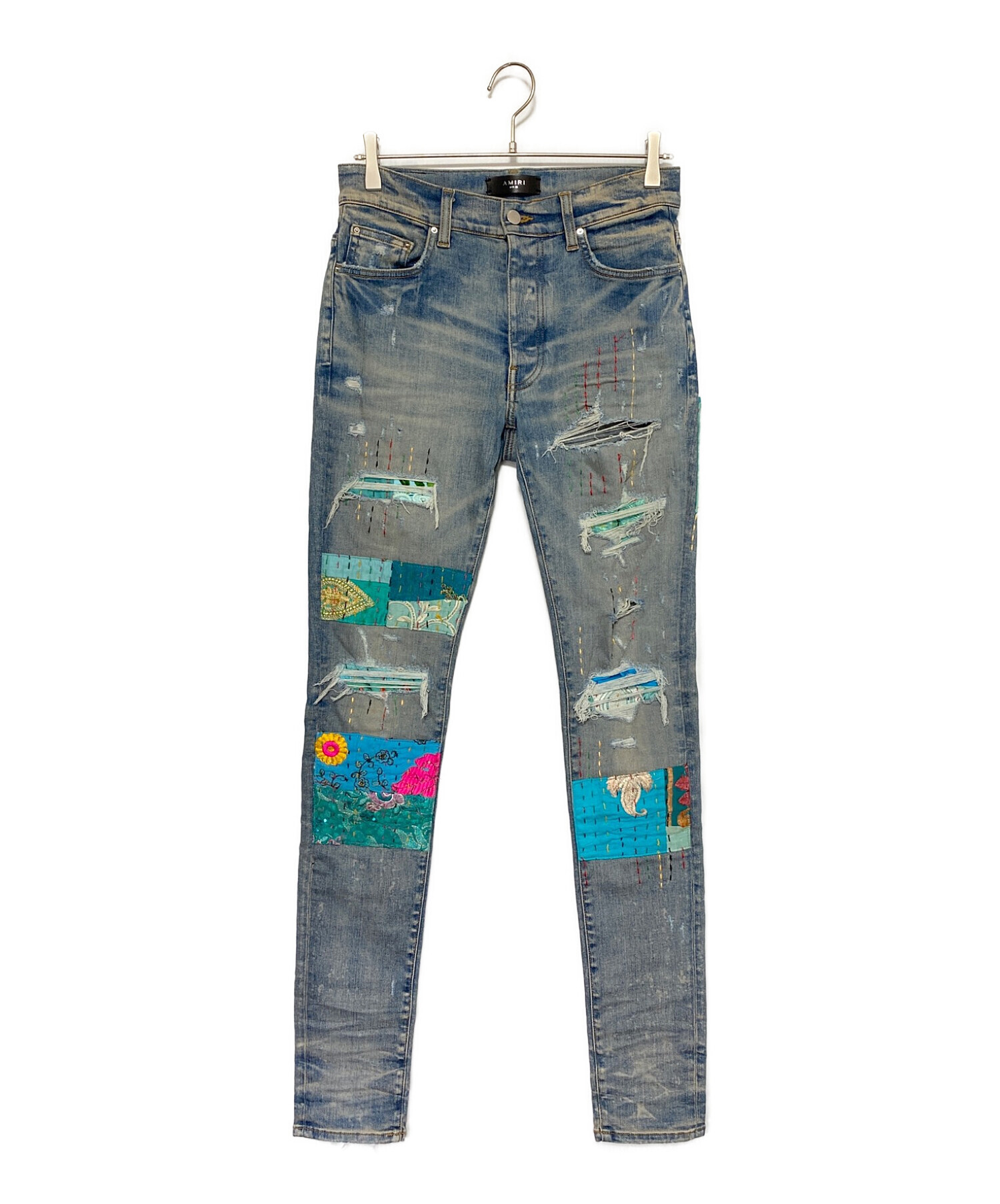 中古・古着通販】AMIRI (アミリ) パッチワーク デニムパンツ