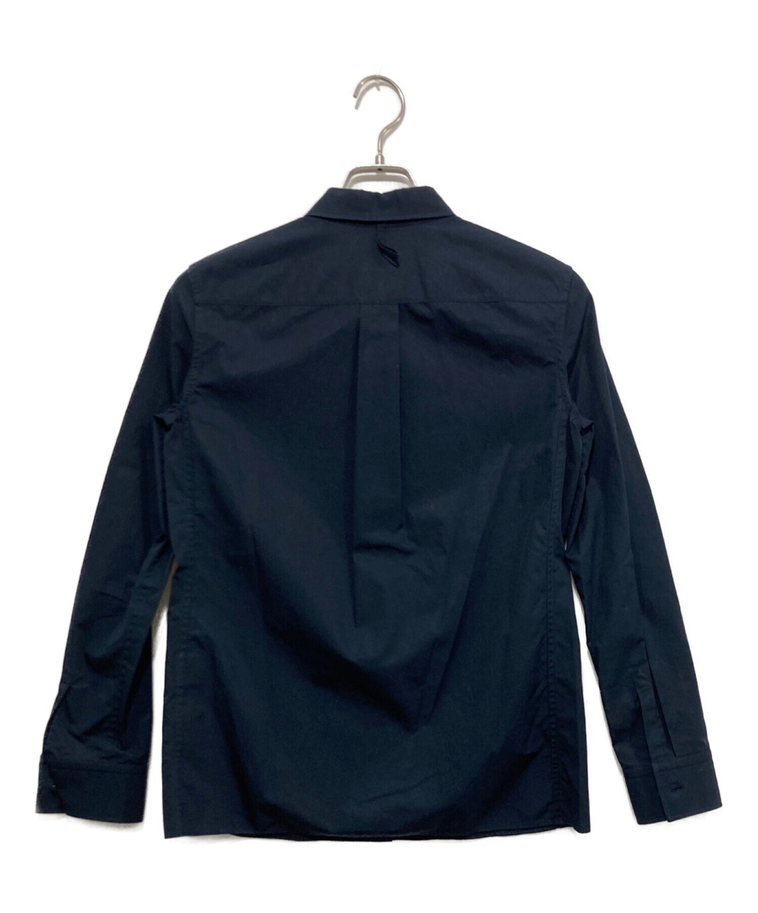 中古・古着通販】HERMES (エルメス) 比翼シャツ ネイビー サイズ:34  