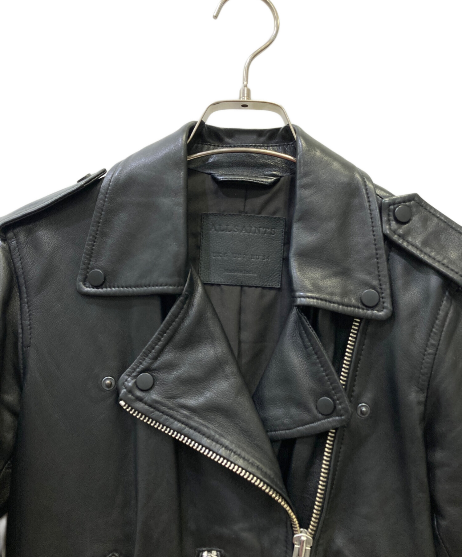 オールセインツ ラム レザー ジャケット allsaints 中古・古着通販】ALL SAINTS (オールセインツ) ラムレザー