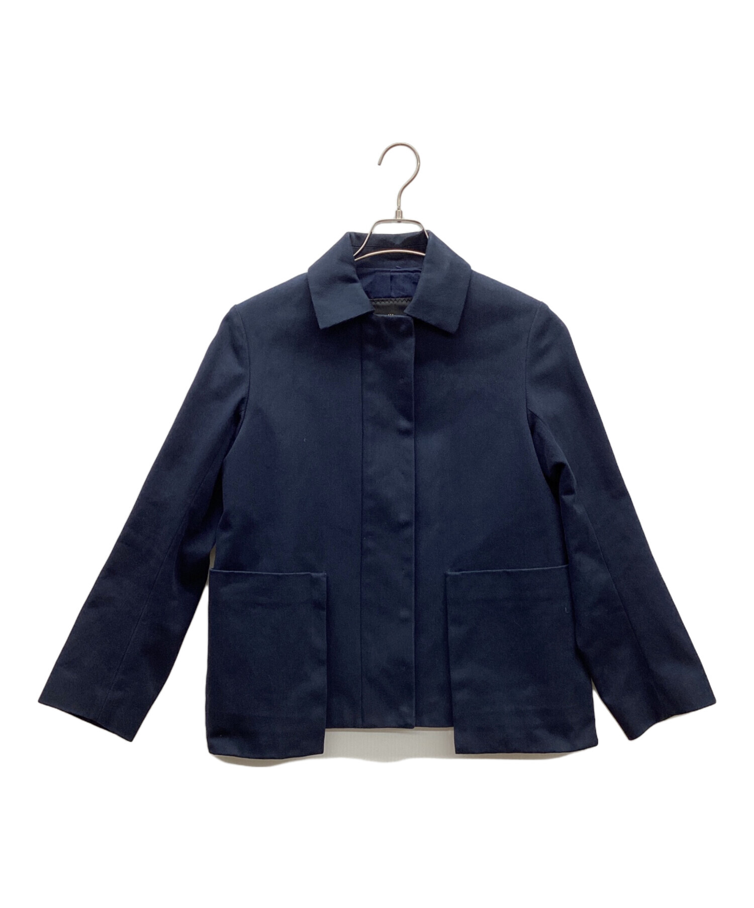 中古・古着通販】DRAWER (ドゥロワー) カルゼ ジャケット ネイビー