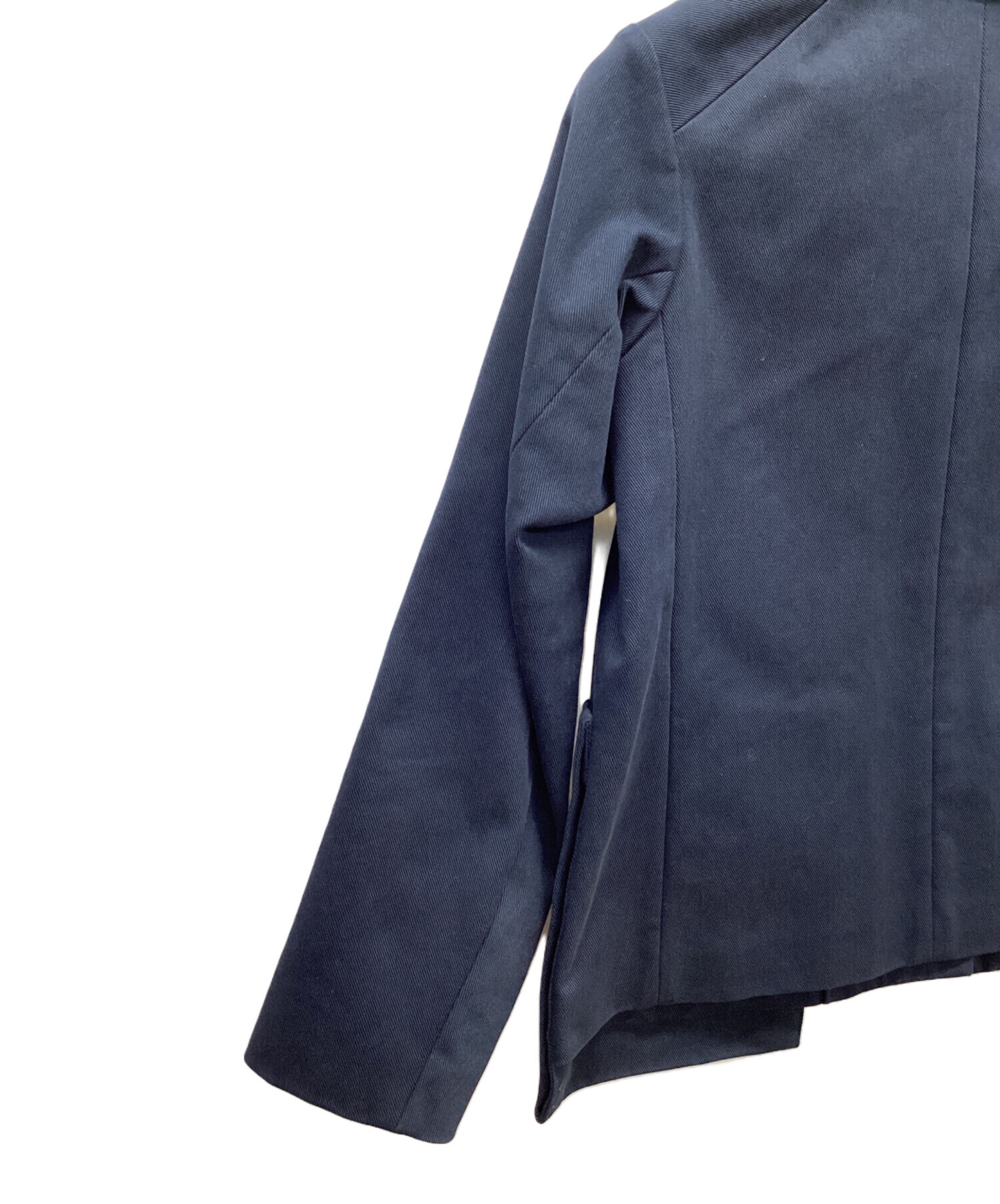 中古・古着通販】DRAWER (ドゥロワー) カルゼ ジャケット ネイビー