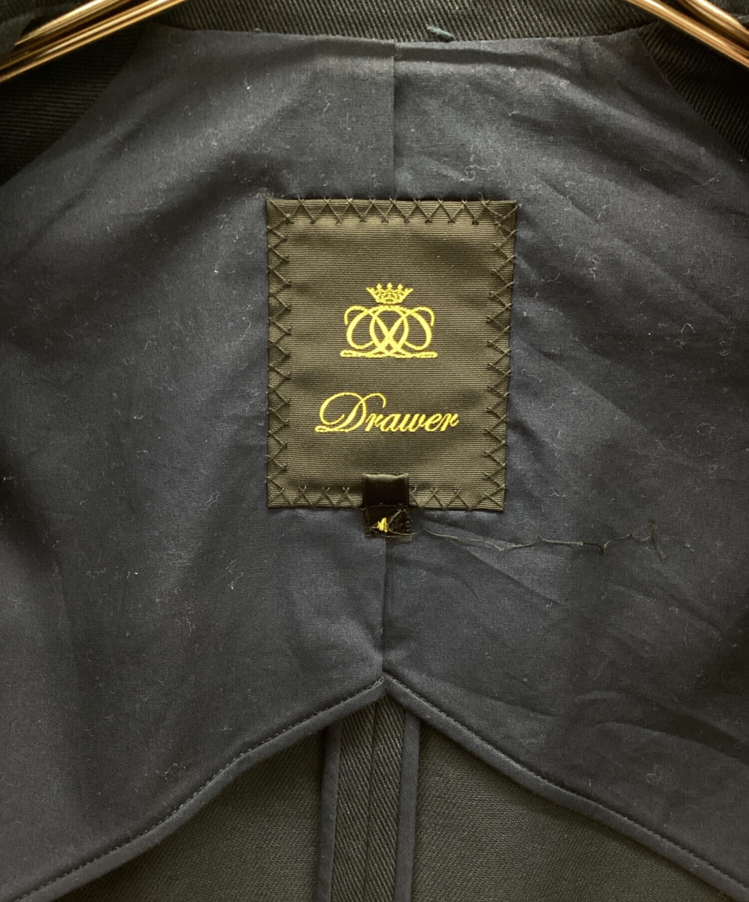 中古・古着通販】DRAWER (ドゥロワー) カルゼ ジャケット ネイビー