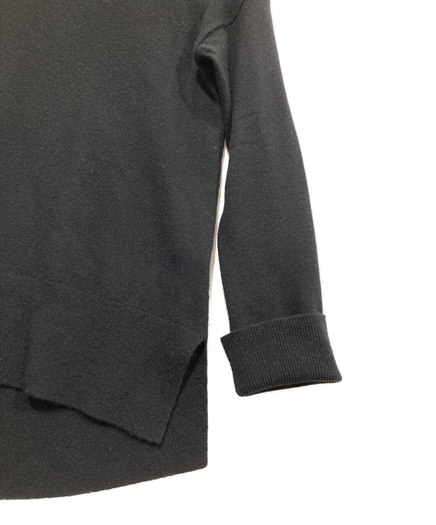 【タグ付未使用】セオリー　theory カシミヤ　ケーブル　ニット　S 中古・古着通販】theory (セオリー) カシミヤニット ブラック サイズ:S