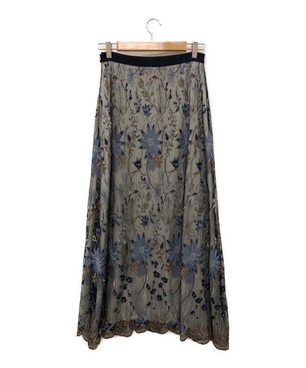MURRAL刺繍ロングスカート Everlasting embroidery lace skirt(1 BLACK): MURRAL: WOMENS