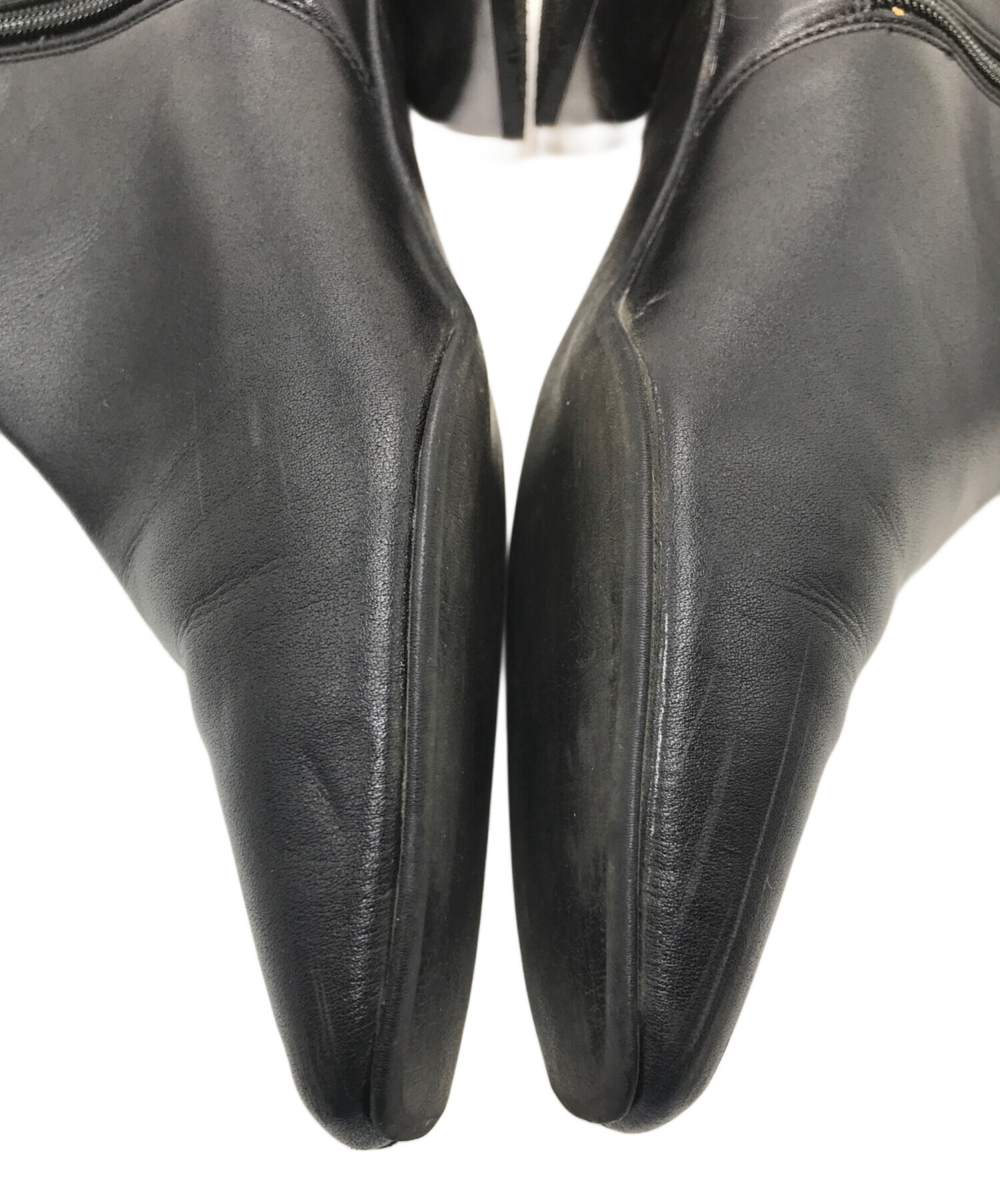 最終値下げ　DIANA ブラック ヒールブーティ 24.5 中古・古着通販】DIANA (ダイアナ) ローヒールショートブーツ