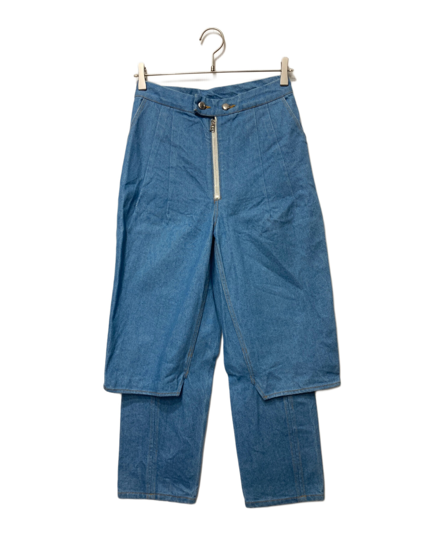 ECKHAUS LATTA Baggy Jeans ブリーチ加工デニムパンツ Eckhaus Latta デニムパンツ ECKHAUS LATTA Baggy Jeans ブリーチ加工