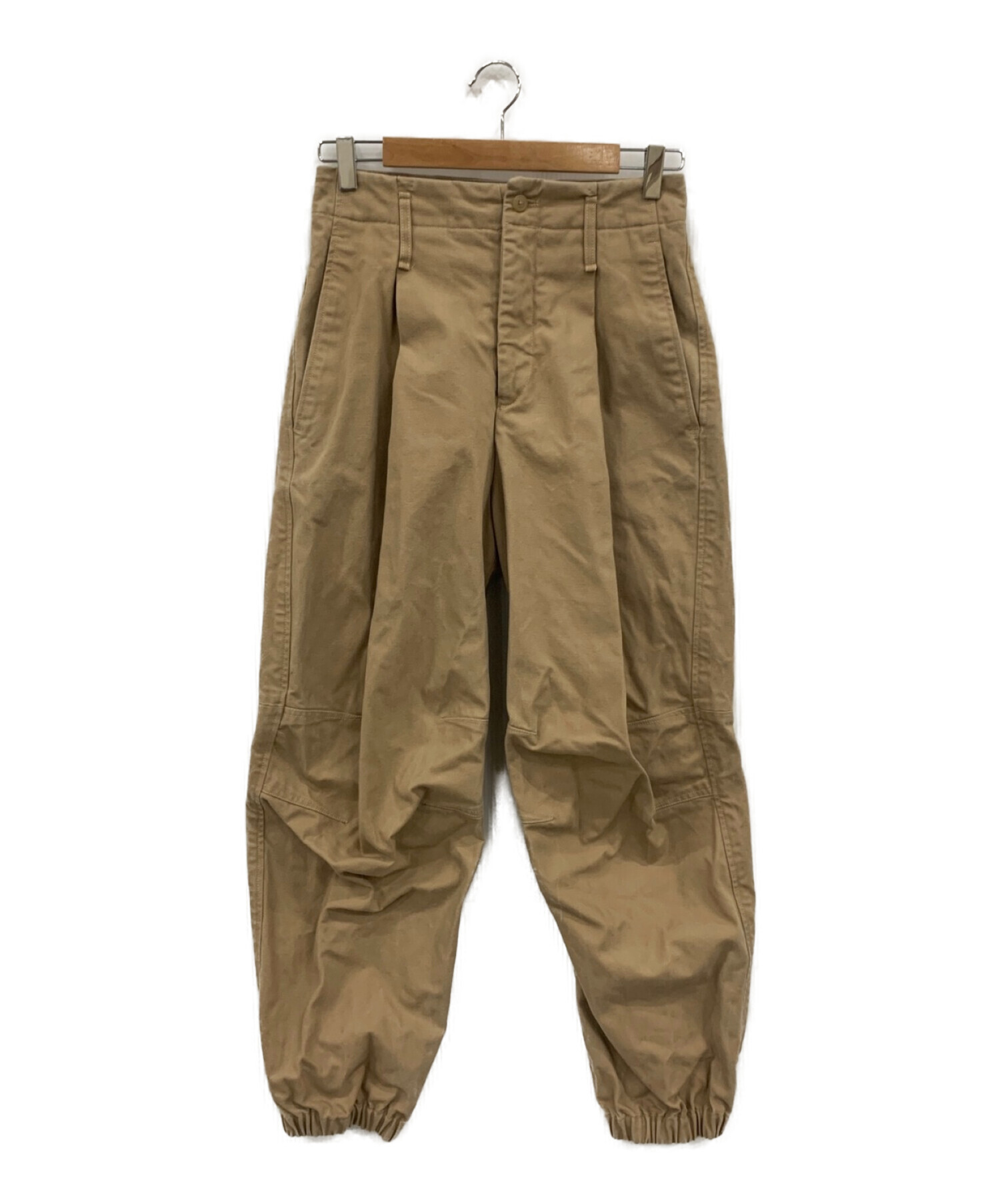 中古・古着通販】Hed Mayner (ヘド メイナー) タックパンツ カーキ