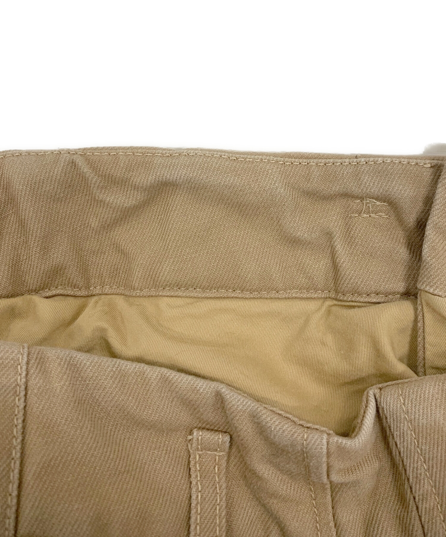 中古・古着通販】Hed Mayner (ヘド メイナー) タックパンツ カーキ