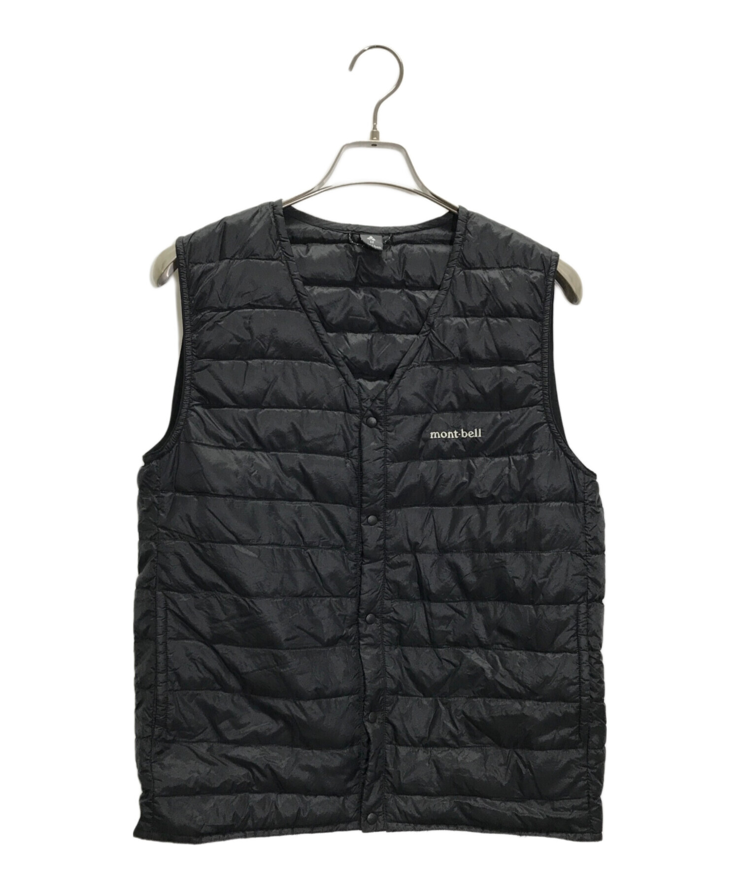 モンベル スペリオダウンVネックベストM ブラック