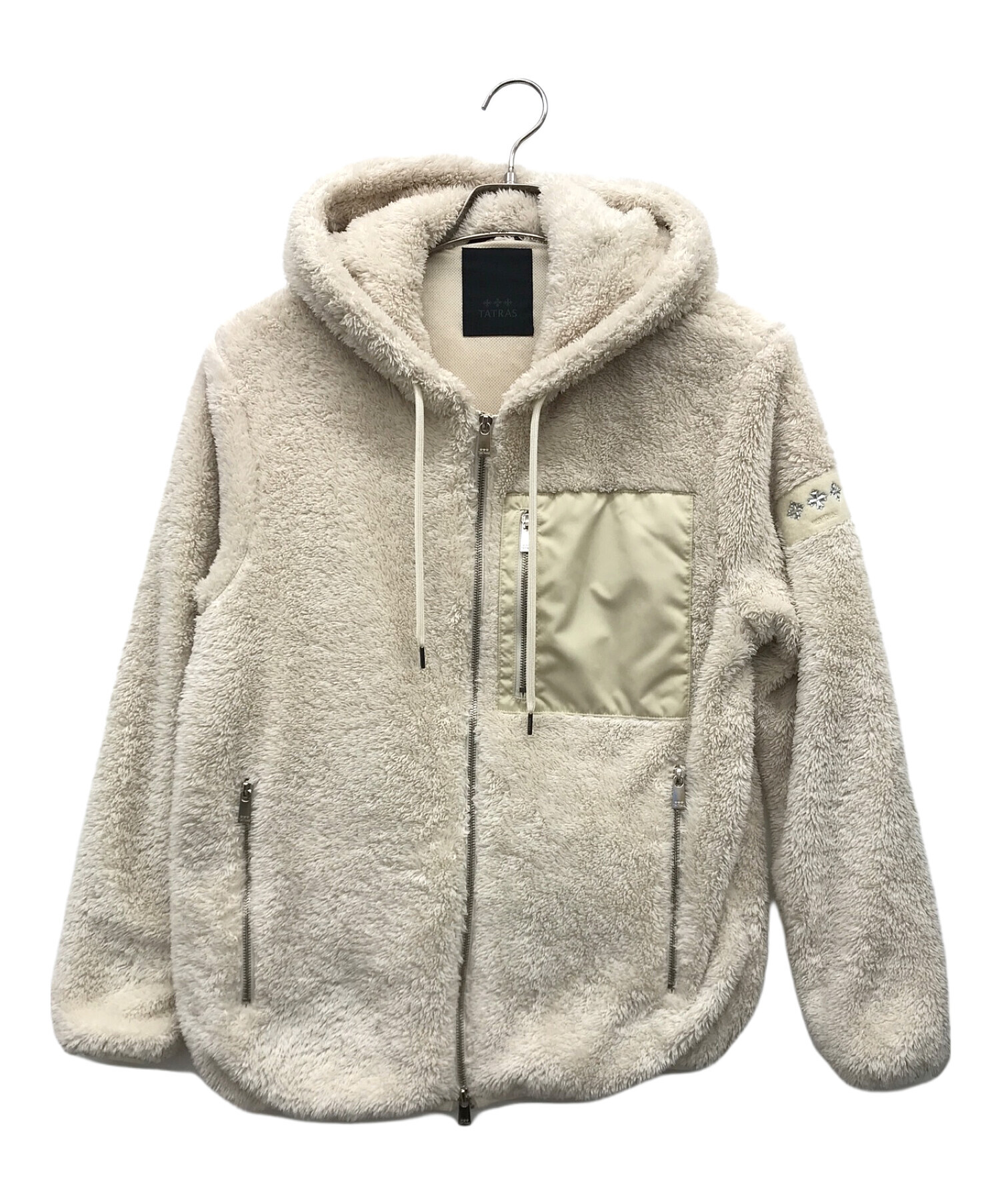 中古・古着通販】TATRAS (タトラス) フードボアブルゾン ベージュ
