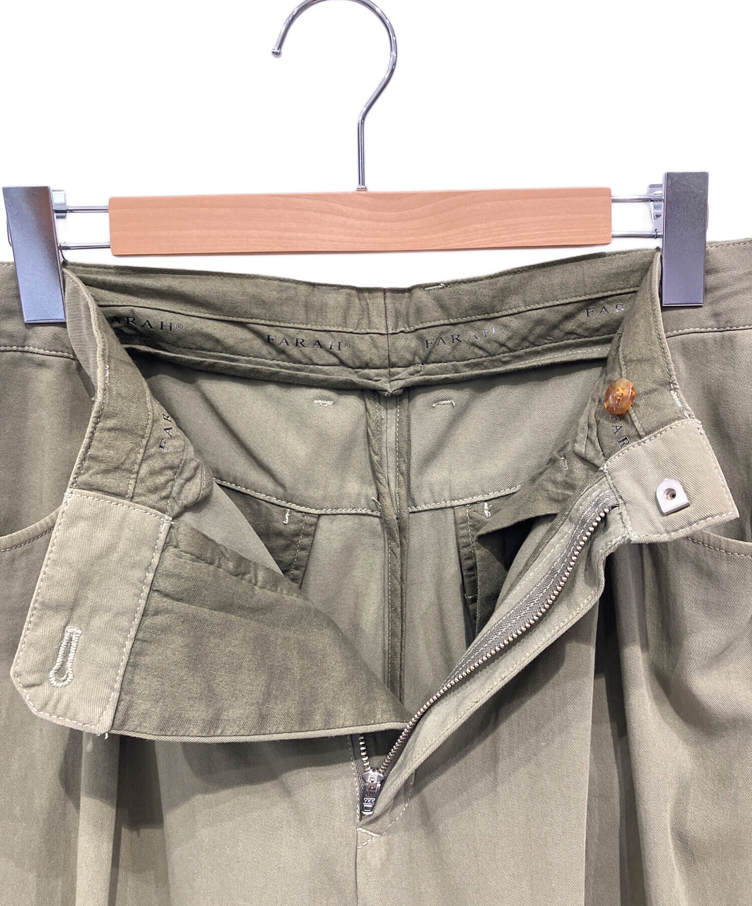 中古・古着通販】FARAH (ファーラー) Two-tuck Wide Tapered Pants