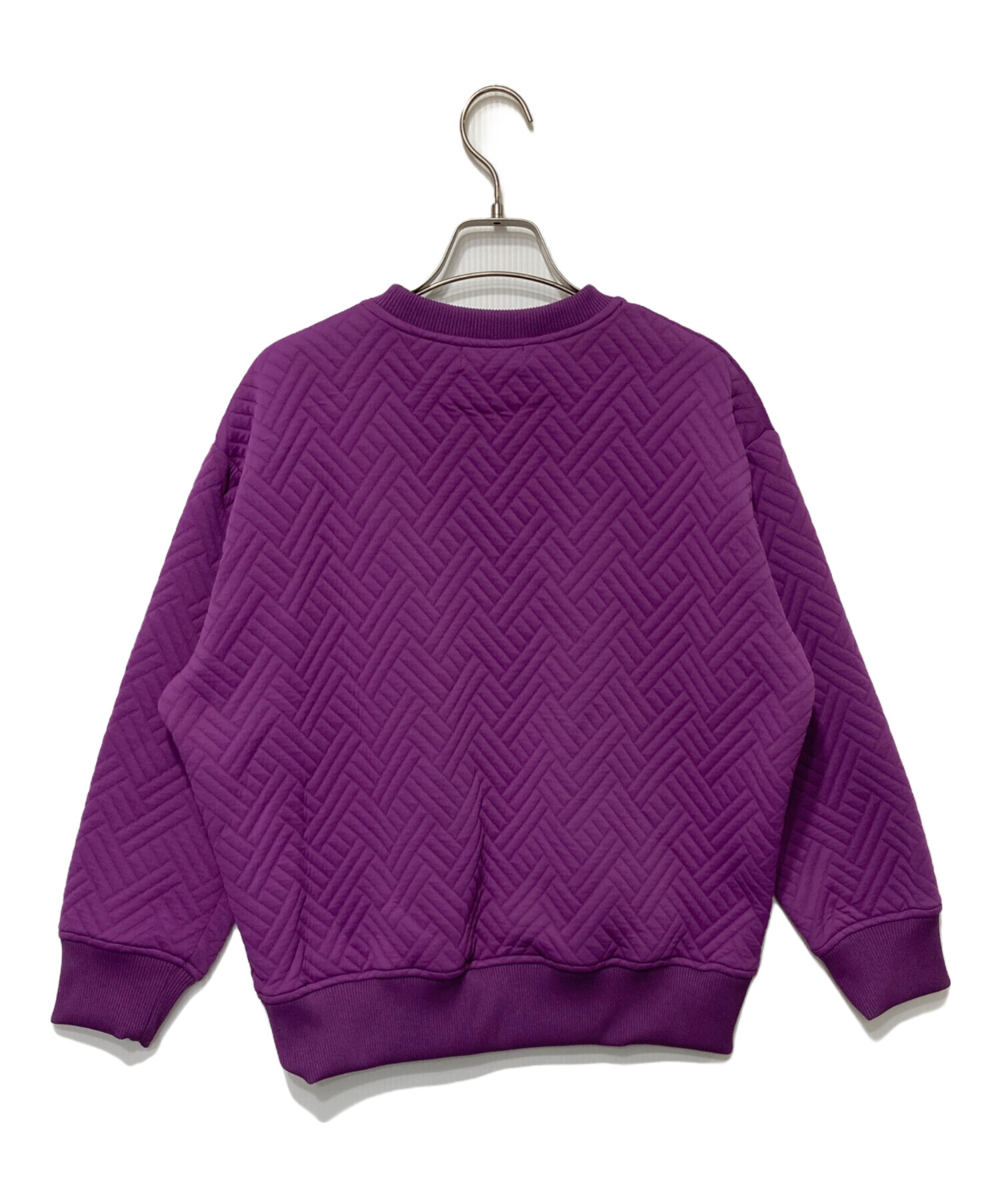 ゆっか 中古・古着通販】ZUCCA (ズッカ) キルトジャガードスウェット パープル