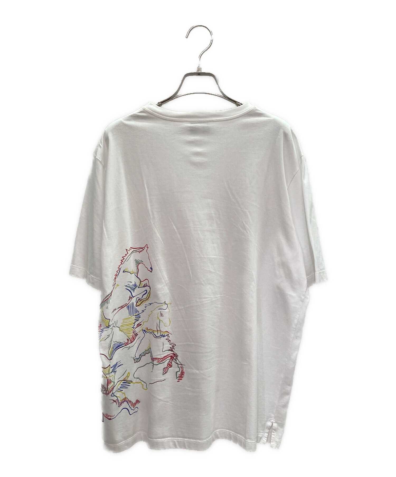 エルメス HERMES カヴァルカード ホースプリント カットソー Tシャツ 中古・古着通販】HERMES (エルメス) カヴァルカード ホースプリント T