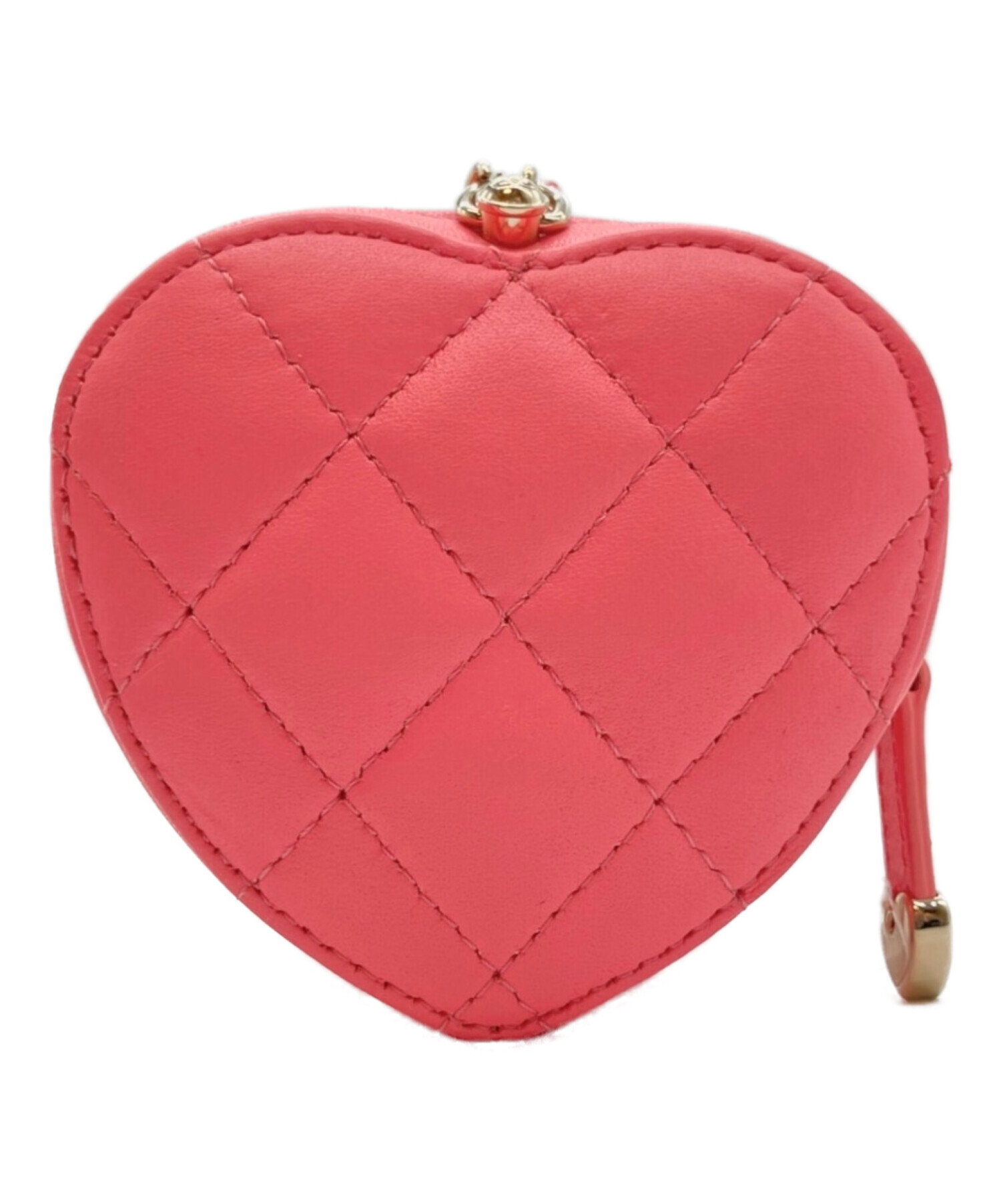 中古・古着通販】CHANEL (シャネル) ハートチェーンショルダーポーチ