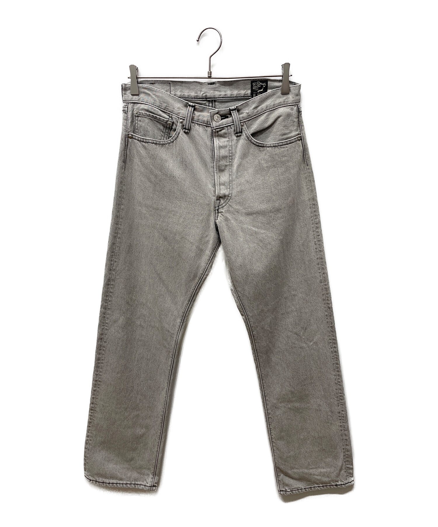 中古・古着通販】orSlow (オアスロウ) デニムパンツ グレー サイズ:XS