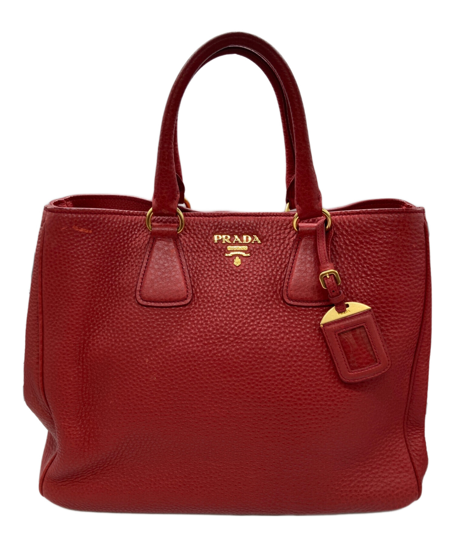 中古・古着通販】PRADA (プラダ) ハンドバッグ 1BA239 レッド