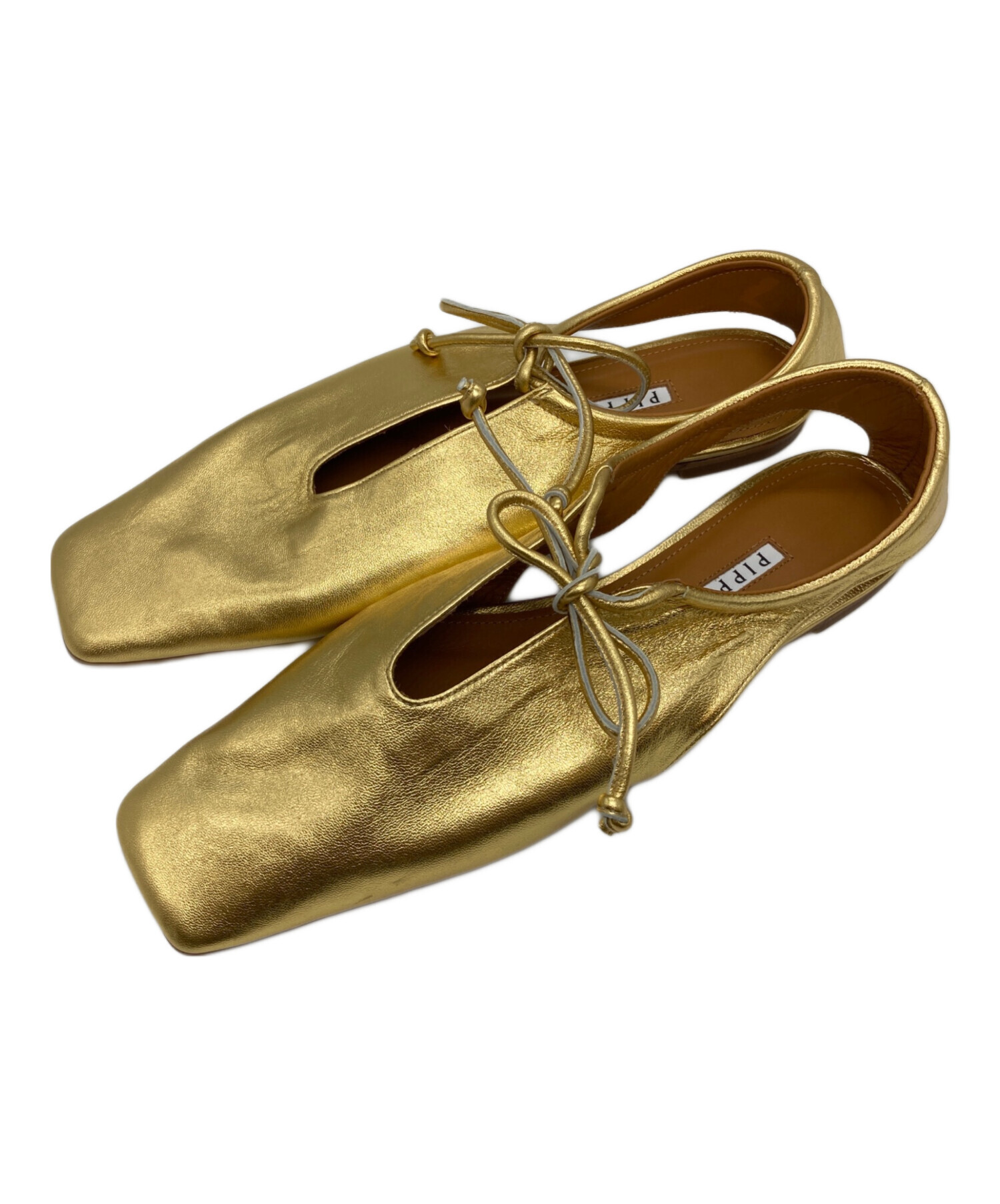 中古・古着通販】Pippichic (ピッピシック) バレエシューズ ゴールド
