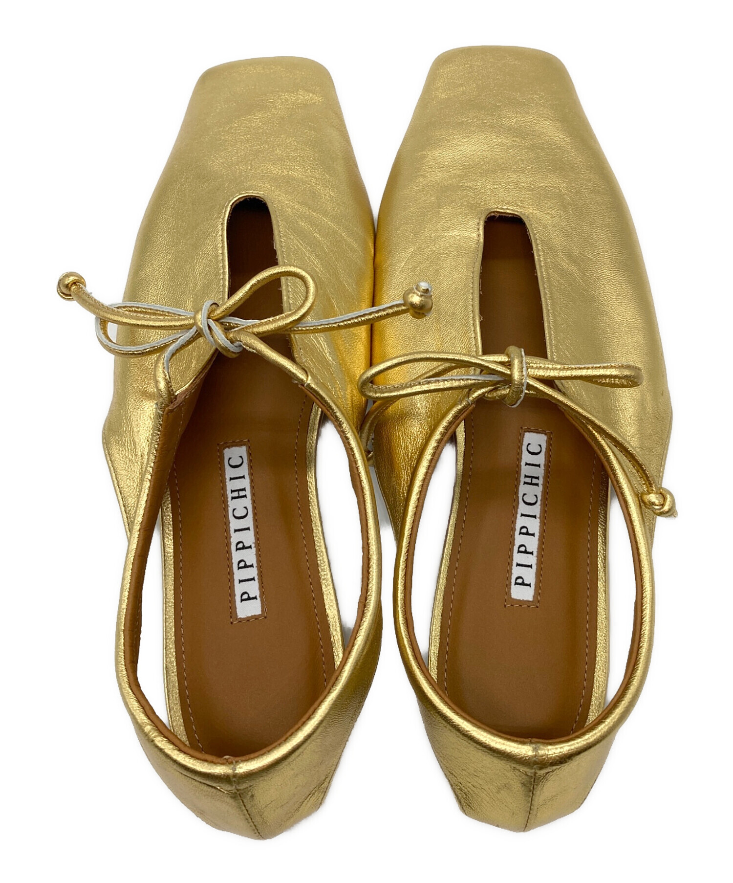 中古・古着通販】Pippichic (ピッピシック) バレエシューズ ゴールド