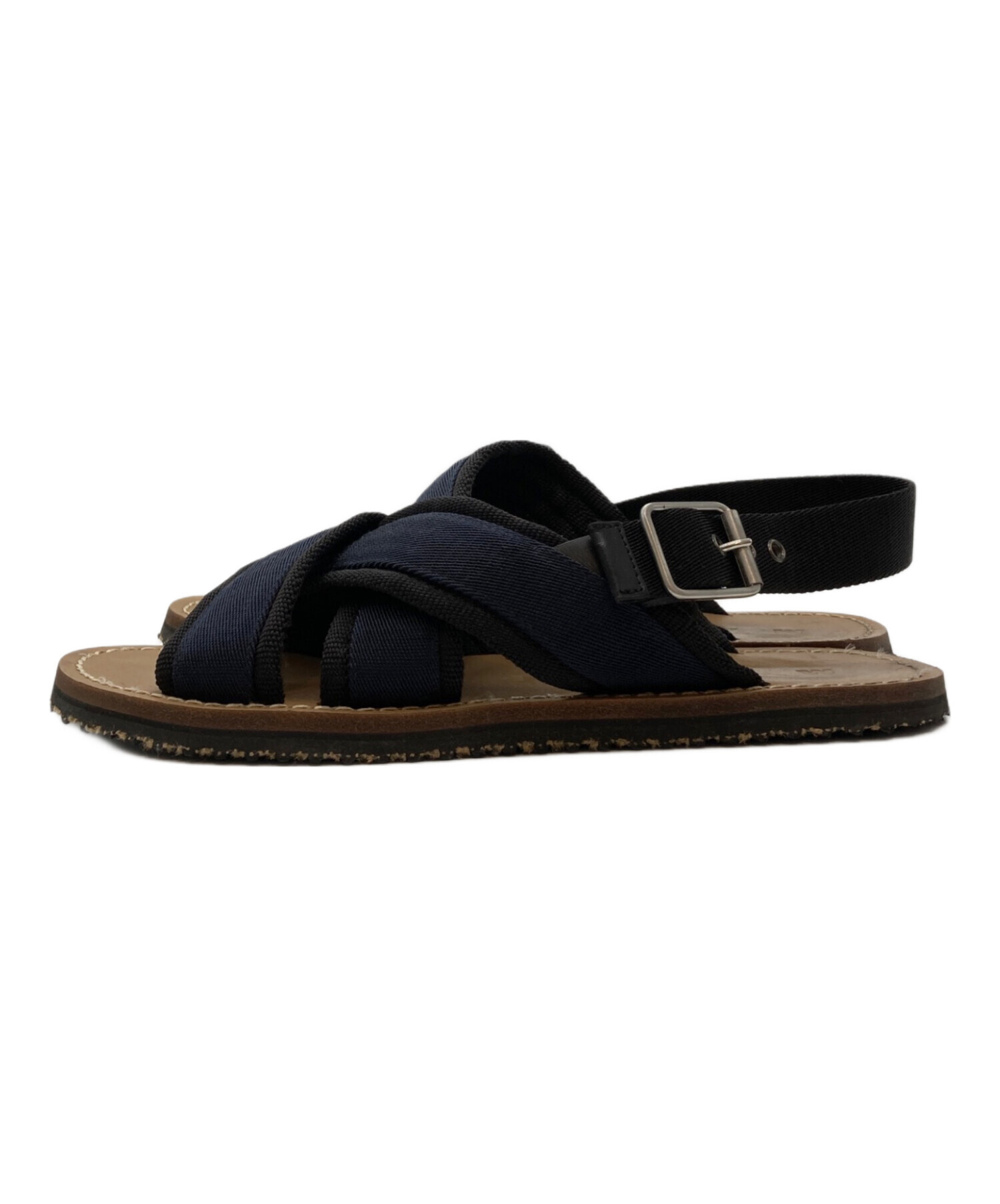 中古・古着通販】MARNI (マルニ) サンダル ネイビー サイズ:41 