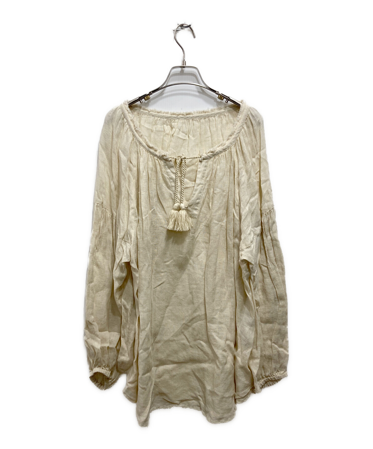 新品未使用　FRAMeWORKフレームワーク　リネンガーゼブラウス 中古・古着通販】FRAMeWORK (フレームワーク) リネンガーゼブラウス