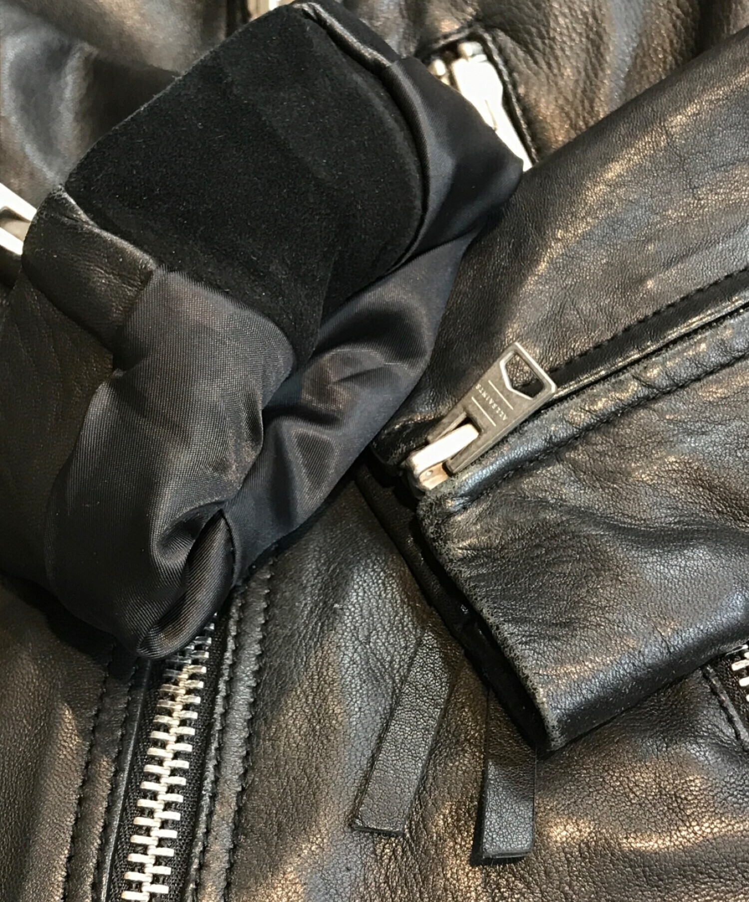 中古・古着通販】ALL SAINTS (オールセインツ) シープレザーライダース