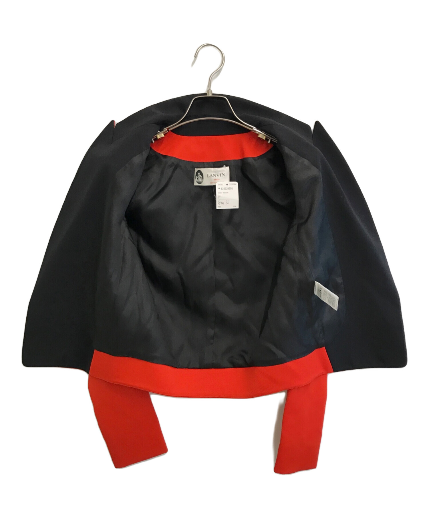 中古・古着通販】LANVIN (ライバン) ジャケット レッド サイズ:34 未