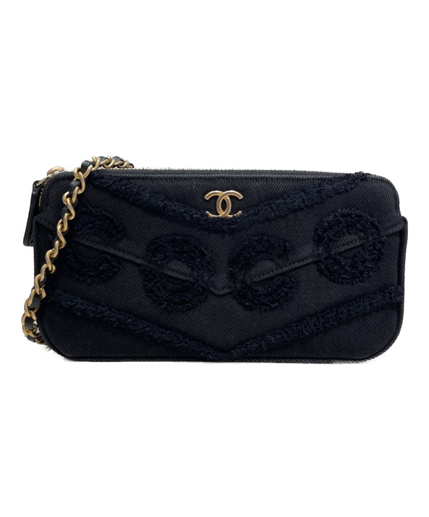 中古・古着通販】CHANEL (シャネル) デニムチェーンウォレット