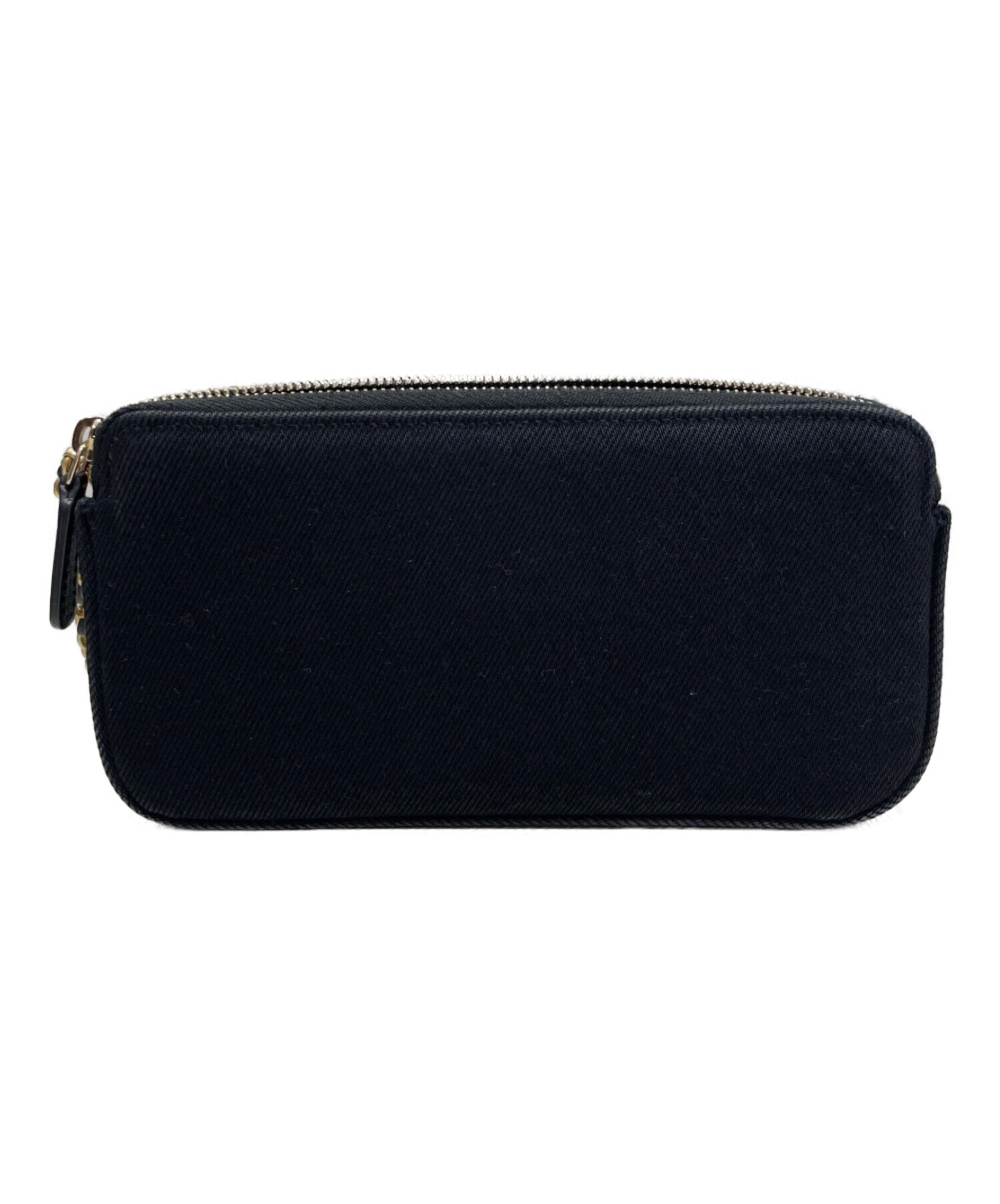 ☆専用です☆正規品 CHANEL チェーンウォレット　デニム　ブラック 中古・古着通販】CHANEL (シャネル) デニムチェーンウォレット