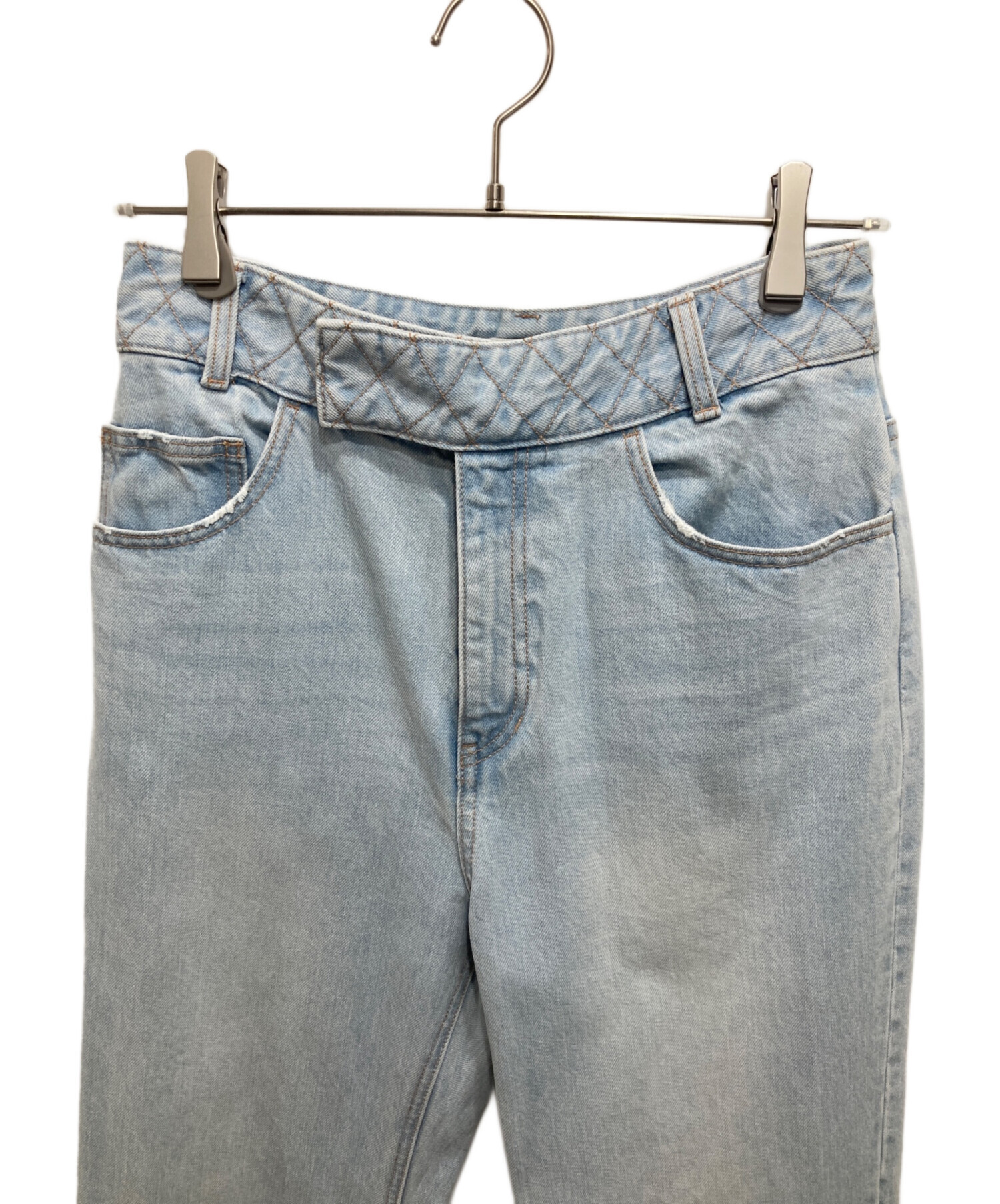 【未使用タグ付】BORDERS at BALCONY フレア デニムパンツ 38 中古・古着通販】BORDERS at BALCONY (ボーダーズアット