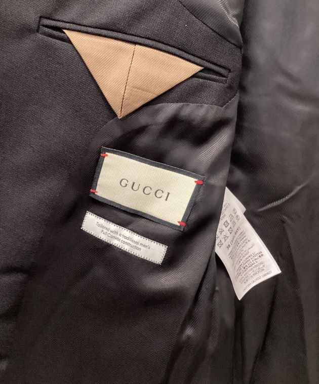 中古・古着通販】GUCCI (グッチ) ジャケット ブラック サイズ:38