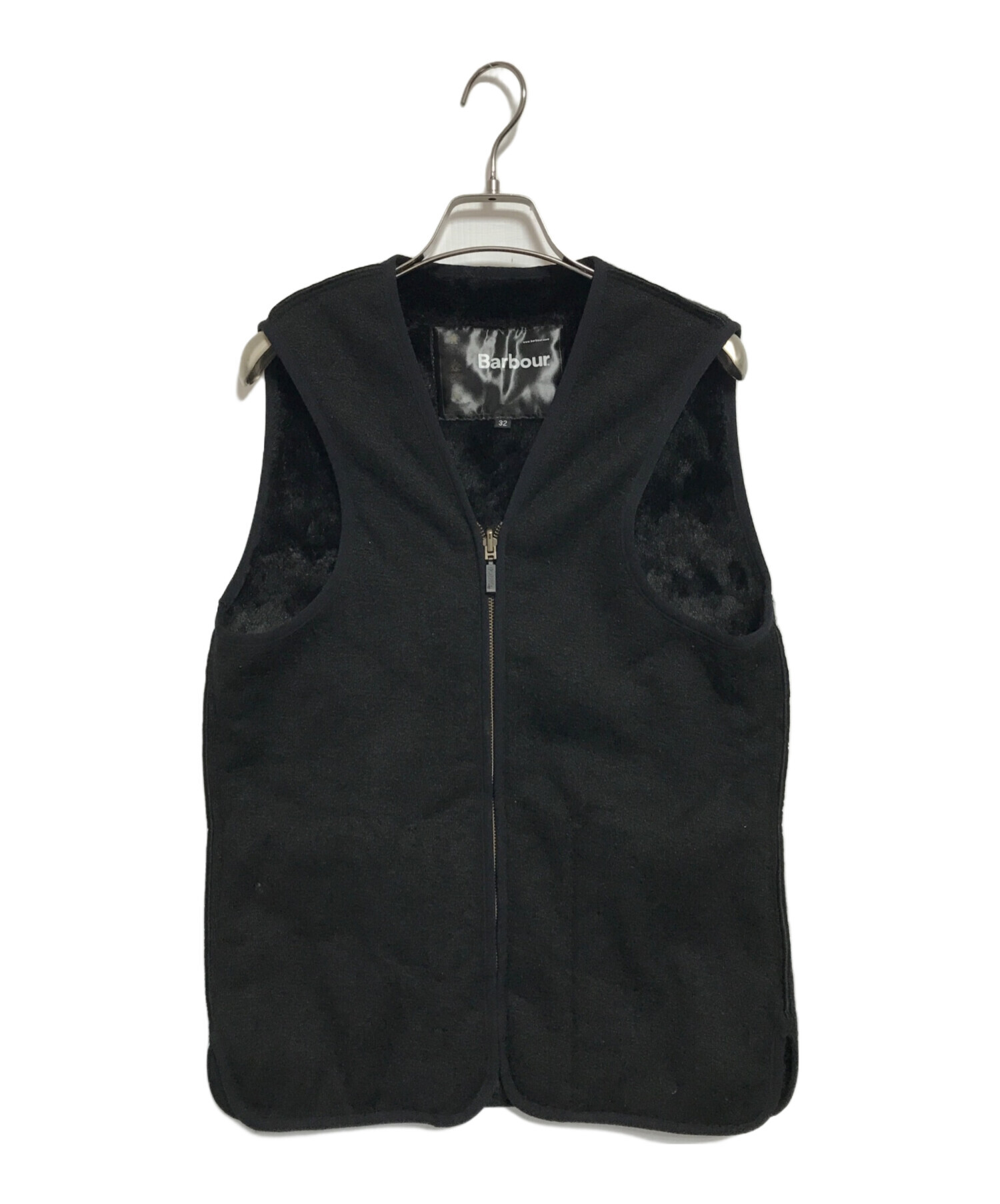 Barbour ベスト ブラック M相当 中古・古着通販】Barbour (バブアー) ライニングベスト ブラック